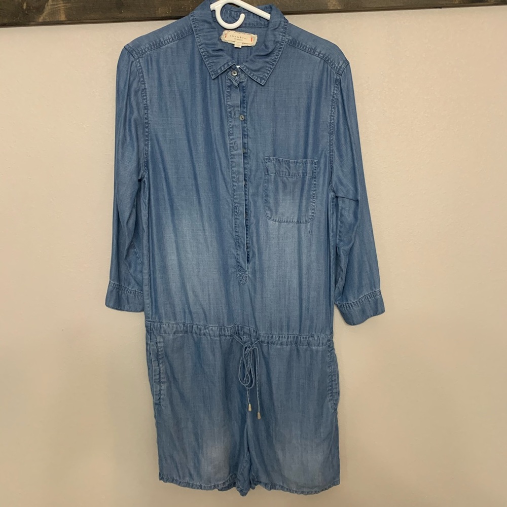 Chambray Romper